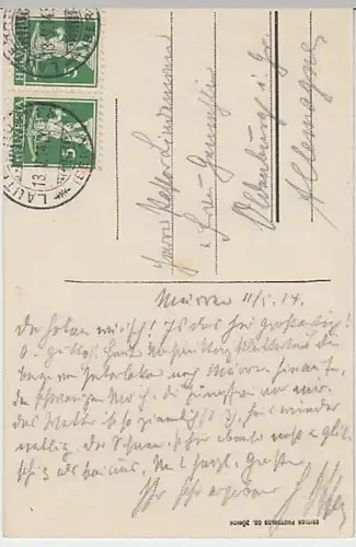 (26382) AK Interlaken, Stadtansicht, Jungfrau 1914