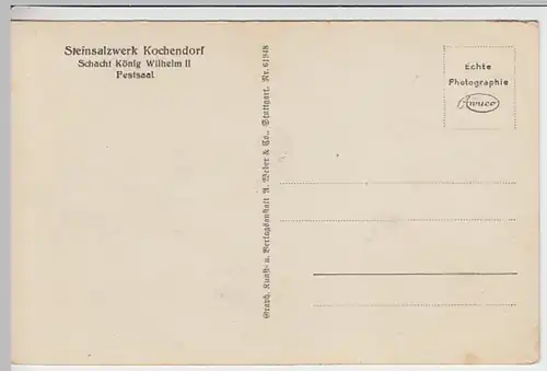 (26358) AK Kochendorf, Steinsalzwerk, Schacht König Wilhelm II, vor 1945