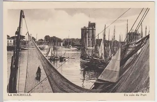 (26344) AK La Rochelle, Hafen, Segelboote, vor 1945