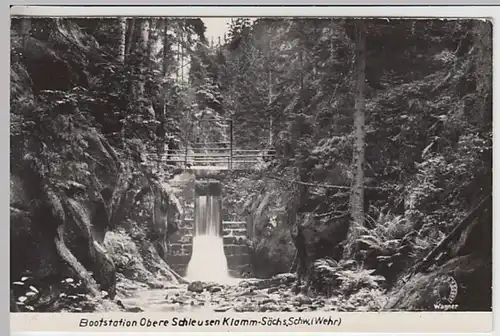 (26334) Foto AK Hinterhermsdorf, Obere Schleuse, Klamm, um 1961