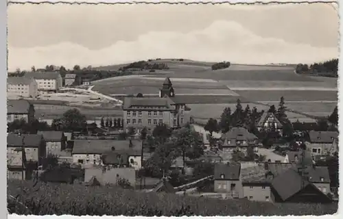 (26288) Foto AK Zschorlau, Erzgeb., Ortsansicht, Schule 1963