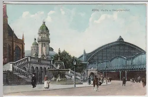 (26271) AK Köln, Hauptbahnhof, Feldpost 1915