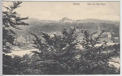 (26270) AK Essen, Blick auf Villa Hügel 1908