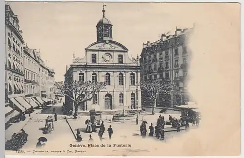 (26240) AK Geneve, Genf, Place de la Fusterie, bis um 1905
