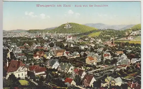 (26203) AK Wernigerode, Blick von der Sennhütte, um 1905