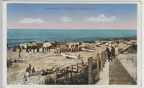 (26187) AK Zandvoort, Strand, vor 1945