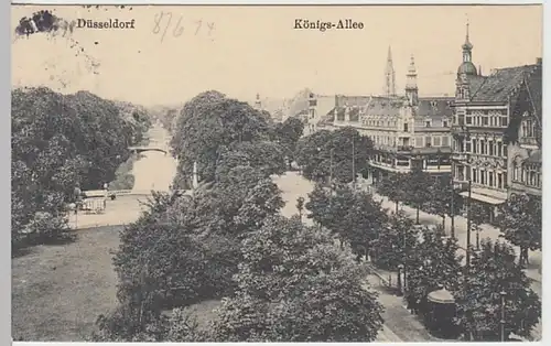 (26169) AK Düsseldorf, Königsallee 1914