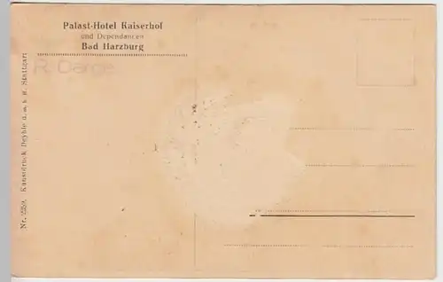 (26095) AK Bad Harzburg, Palasthotel Kaiserhof, vor 1945