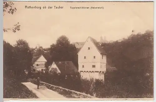 (26081) AK Rothenburg ob der Tauber, Topplerschlößchen, vor 1945