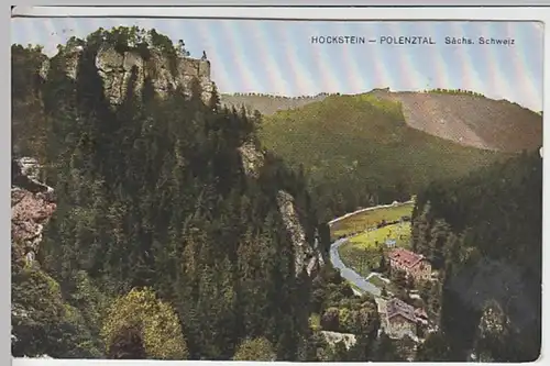 (26005) AK Sächs. Schweiz, Hockstein, Polenztal 1928