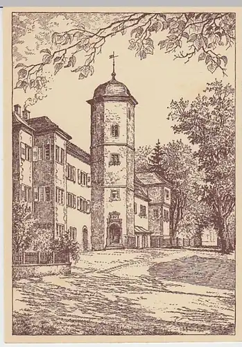 (25979) Künstler AK O. Hoffmann, Ladenburg, Amtshof, nach 1945