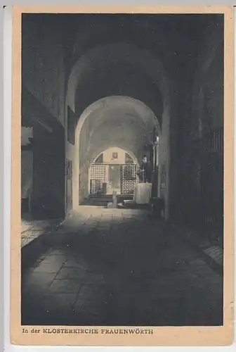 (25946) AK Frauenchiemsee, Klosterkirche Frauenwörth, vor 1945