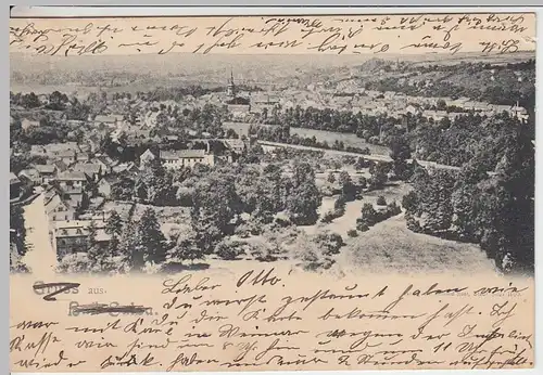 (25939) AK Gruß aus Bad Sulza, Panorama 1903