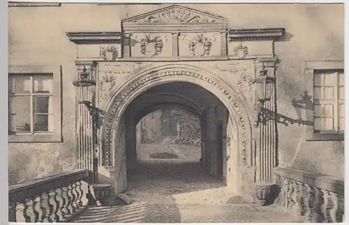 (25938) AK Müglitztal, Schloss Weesenstein, Ostportal, vor 1945