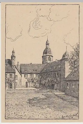 (25923) Künstler AK Karl Winkel, Seligenstadt, Kloster