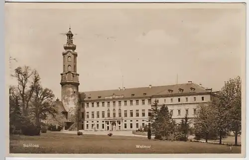 (25900) Foto AK Weimar, Stadtschloss 1934