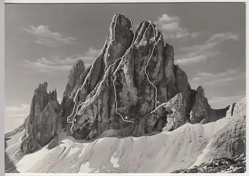 (25777) Foto AK Zwölferkofel, Croda dei Toni, Dolomiten, nach 1945