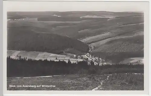 (25768) Foto AK Wildenthal, Eibenstock, Blick vom Auersberg, vor 1945