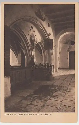 (25725) AK Chiemsee, Kloster Frauenwörth, Grab d. Irmengard, vor 1945