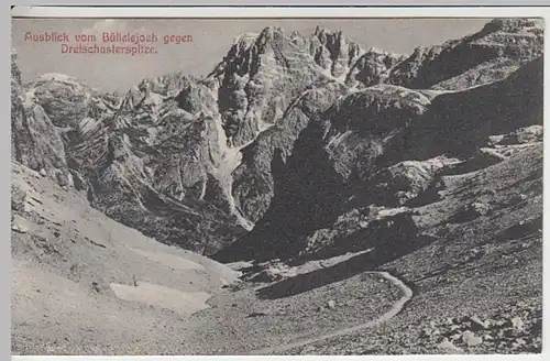 (25656) AK Dreischusterspitze, Blick vom Büllelejoch, vor 1945