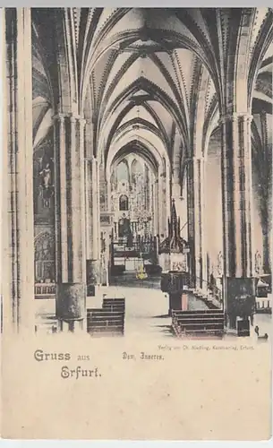 (25653) AK Gruß aus Erfurt, Dom, Inneres, bis 1905