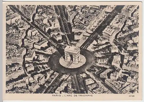 (25652) Foto AK Paris, Triumpfbogen, L'Arc de Triomphe 1943