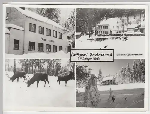 (25642) Foto AK Friedrichroda, Chausseehaus, Mehrbildkarte 1987