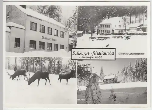 (25625) Foto AK Friedrichroda, Chausseehaus, Mehrbildkarte 1987