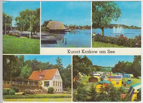 (25607) AK Krakow am See, Mehrbildkarte 1981