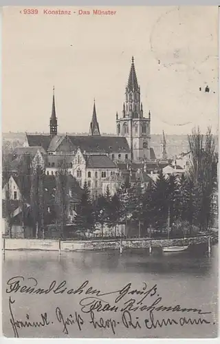 (25599) AK Konstanz, Bodensee, Münster 1910