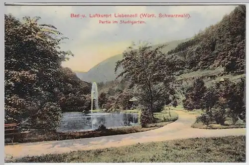 (25596) AK Bad Liebenzell, Stadtgarten 1909
