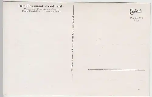 (25592) AK Porta Westfalica, Weserlied, nach 1945