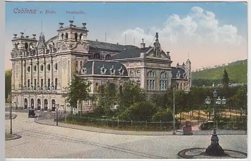 (25569) AK Koblenz, Festhalle, bis 1918