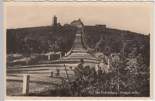 (25375) Foto AK Fichtelberg, Erzgeb., Gipfel, vor 1945