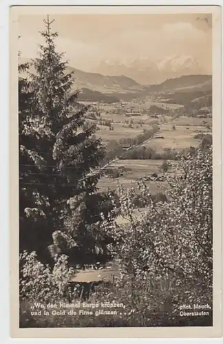 (25342) Foto AK Oberstaufen, Weißachtal, Säntisgruppe 1948