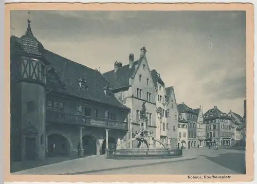 (25331) AK Kolmar, Colmar, Kaufhausplatz 1930/40er