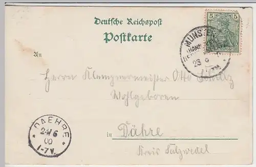 (25323) AK Gruß vom Truppenübungsplatz Munster, Barackenlager 1900