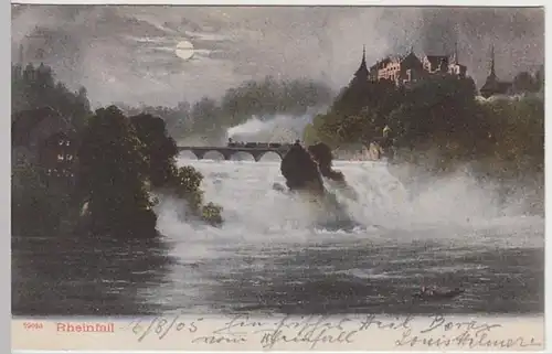 (25295) AK Laufen-Uhwiesen, Rheinfall, Schloss Laufen 1905