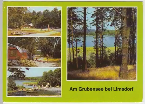 (25265) AK Limsdorf, Grubensee, Mehrbildkarte 1990