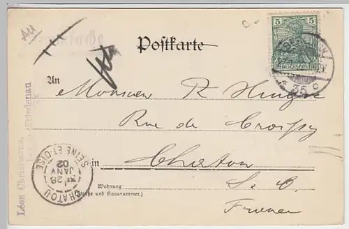 (25206) AK Gruß aus Berlin, Schloss, Oper, Denkmal Friedrich d. Gr. 1902