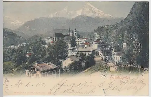 (25192) AK Berchtesgaden, Ortsansicht 1901