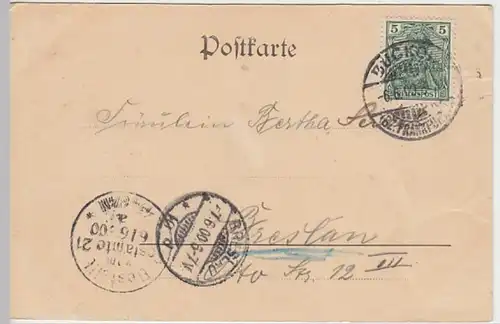 (25184) AK Gruß aus Buckow, Märk. Schweiz, Großer Tornow See 1900