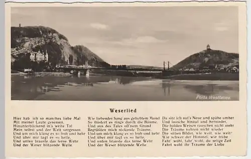 (25169) Foto AK Porta Westfalica, Weserlied 1939