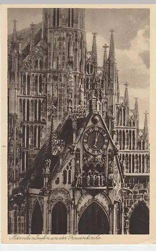 (25161) AK Nürnberg, Frauenkirche, Männleinlaufen, vor 1945