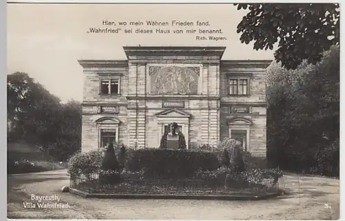 (25142) Foto AK Bayreuth, Villa Wahnfried, vor 1945