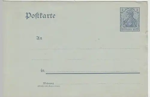 (25098) Ganzsache DR 1910er unbenutzt