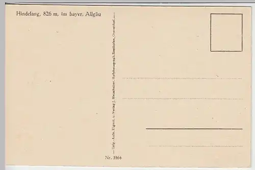 (25113) AK Bad Hindelang, Panorama, vor 1945