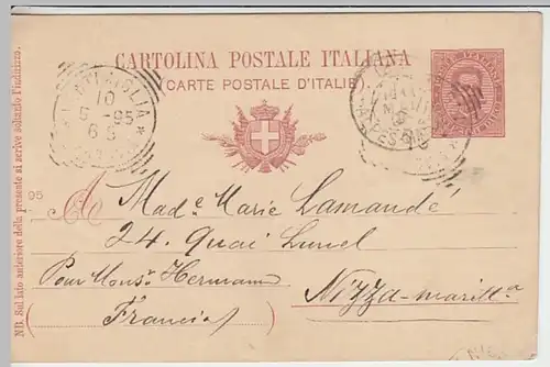 (25051) Ganzsache Italien 1895