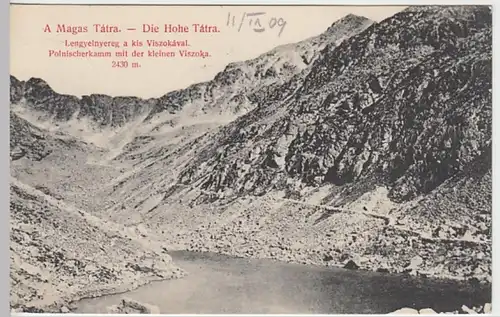 (25041) AK Hohe Tatra, Polnischer Kamm, kleine Siszoka, um 1909