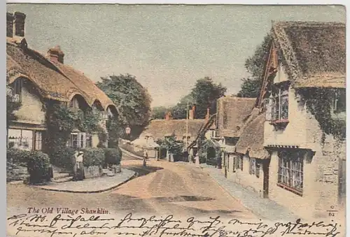 (25020) AK Shanklin, England, old village 1904